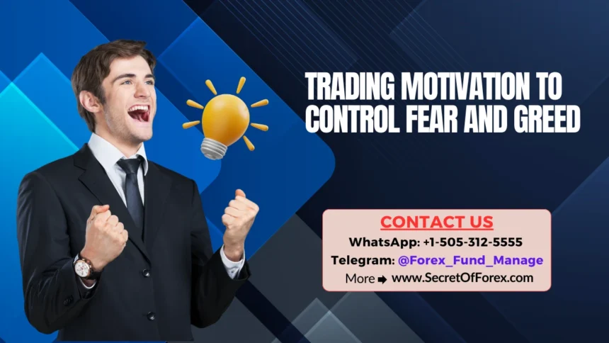 Trading Motivation to Control Fear and Greed